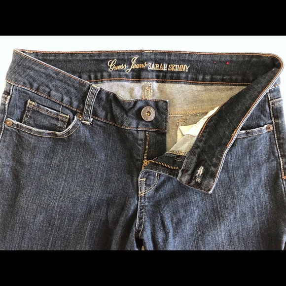 Guess Jeans Size 31 Sarah Skinny Dark Wash - Picture 3 of 7